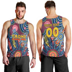 Personalised Lions NAIDOC Week 2024 Men Tank Top Aussie Aboriginal Art