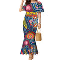 Personalised Lions NAIDOC Week 2024 Mermaid Dress Aussie Aboriginal Art
