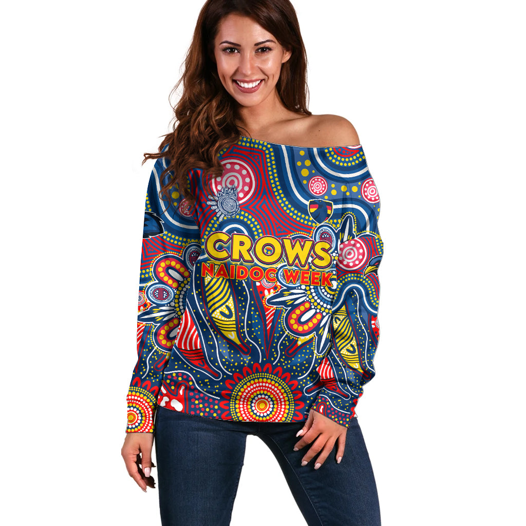 Personalised Lions NAIDOC Week 2024 Off Shoulder Sweater Aussie Aboriginal Art