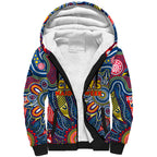 Personalised Lions NAIDOC Week 2024 Sherpa Hoodie Aussie Aboriginal Art