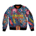 Personalised Lions NAIDOC Week 2024 Sleeve Zip Bomber Jacket Aussie Aboriginal Art