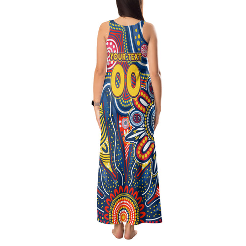 Personalised Lions NAIDOC Week 2024 Tank Maxi Dress Aussie Aboriginal Art