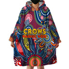 Personalised Lions NAIDOC Week 2024 Wearable Blanket Hoodie Aussie Aboriginal Art