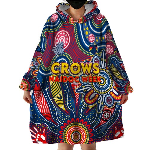 Personalised Lions NAIDOC Week 2024 Wearable Blanket Hoodie Aussie Aboriginal Art