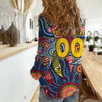 Personalised Lions NAIDOC Week 2024 Women Casual Shirt Aussie Aboriginal Art