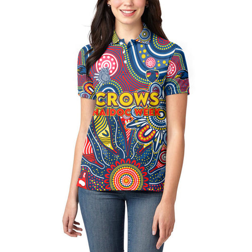 Personalised Lions NAIDOC Week 2024 Women Polo Shirt Aussie Aboriginal Art