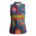 Personalised Lions NAIDOC Week 2024 Women Sleeveless Polo Shirt Aussie Aboriginal Art