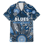 Personalised Blues NAIDOC Week 2024 Family Matching Mermaid Dress and Hawaiian Shirt Aussie Aboriginal Art