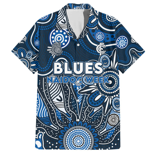 Personalised Blues NAIDOC Week 2024 Hawaiian Shirt Aussie Aboriginal Art