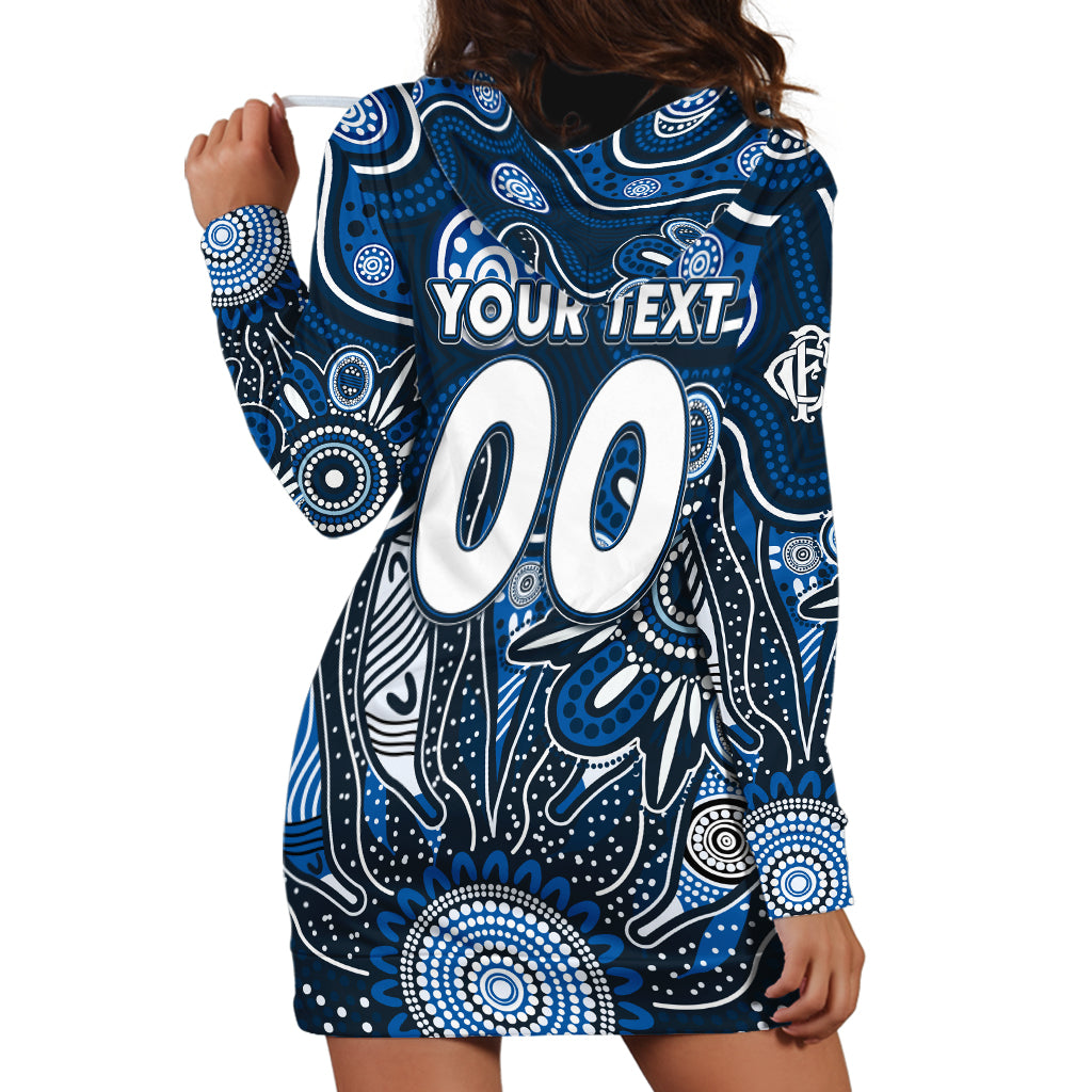 Personalised Blues NAIDOC Week 2024 Hoodie Dress Aussie Aboriginal Art