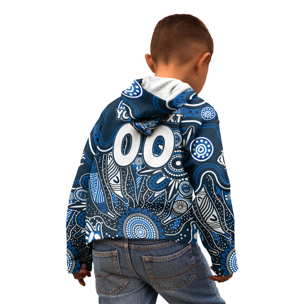 Personalised Blues NAIDOC Week 2024 Kid Hoodie Aussie Aboriginal Art