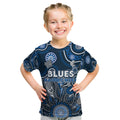 Personalised Blues NAIDOC Week 2024 Kid T Shirt Aussie Aboriginal Art