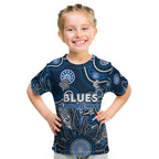 Personalised Blues NAIDOC Week 2024 Kid T Shirt Aussie Aboriginal Art