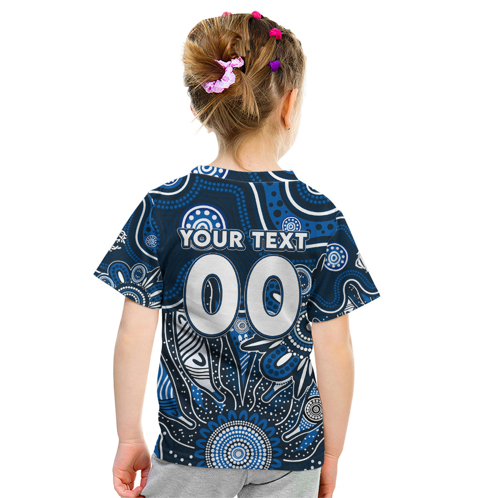 Personalised Blues NAIDOC Week 2024 Kid T Shirt Aussie Aboriginal Art