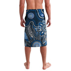 Personalised Blues NAIDOC Week 2024 Lavalava Aussie Aboriginal Art