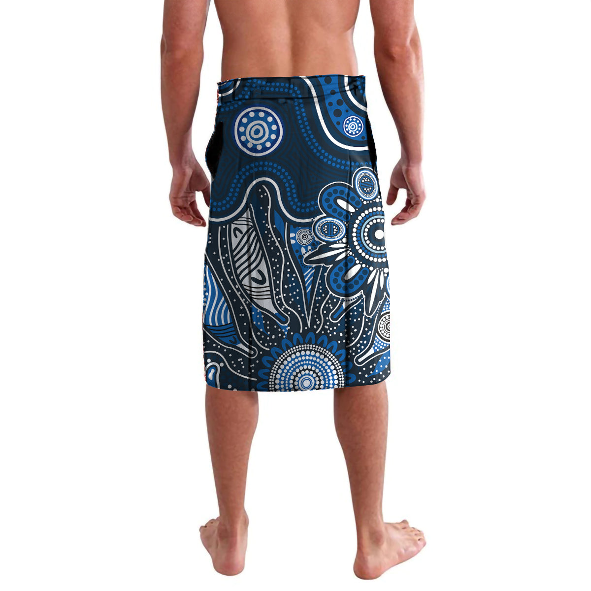 Personalised Blues NAIDOC Week 2024 Lavalava Aussie Aboriginal Art