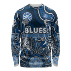 Personalised Blues NAIDOC Week 2024 Long Sleeve Shirt Aussie Aboriginal Art
