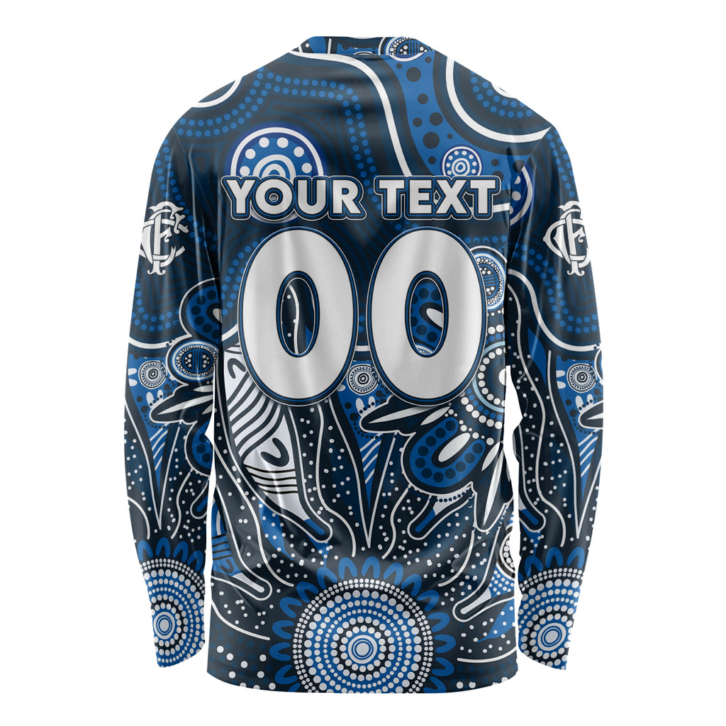 Personalised Blues NAIDOC Week 2024 Long Sleeve Shirt Aussie Aboriginal Art