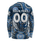 Personalised Blues NAIDOC Week 2024 Long Sleeve Shirt Aussie Aboriginal Art
