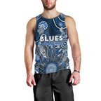 Personalised Blues NAIDOC Week 2024 Men Tank Top Aussie Aboriginal Art