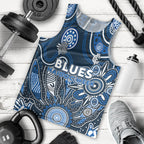 Personalised Blues NAIDOC Week 2024 Men Tank Top Aussie Aboriginal Art