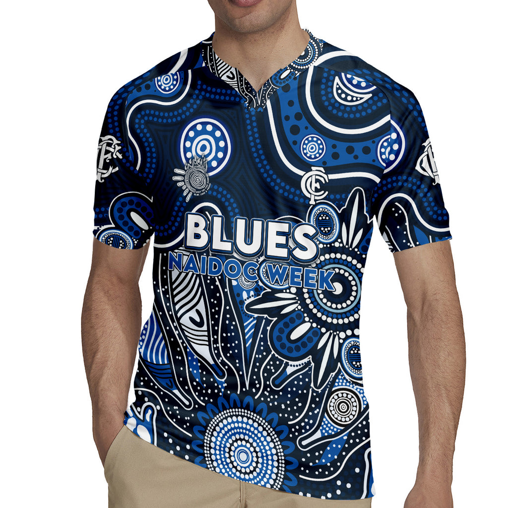Personalised Blues NAIDOC Week 2024 Rugby Jersey Aussie Aboriginal Art