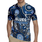 Personalised Blues NAIDOC Week 2024 Rugby Jersey Aussie Aboriginal Art