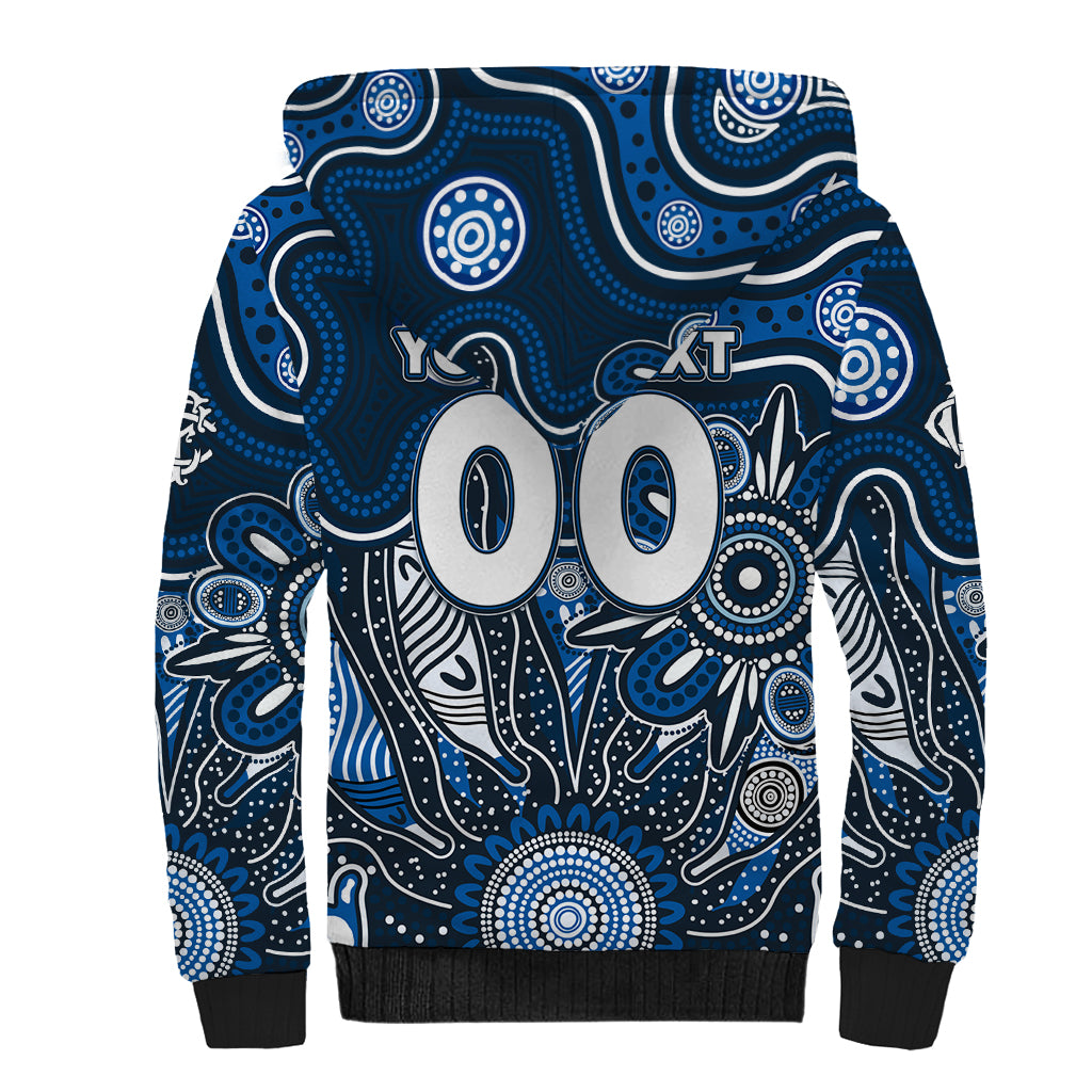 Personalised Blues NAIDOC Week 2024 Sherpa Hoodie Aussie Aboriginal Art
