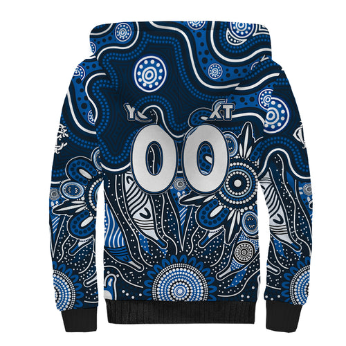 Personalised Blues NAIDOC Week 2024 Sherpa Hoodie Aussie Aboriginal Art
