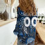 Personalised Blues NAIDOC Week 2024 Women Casual Shirt Aussie Aboriginal Art