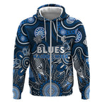 Personalised Blues NAIDOC Week 2024 Zip Hoodie Aussie Aboriginal Art