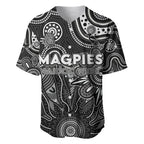 Personalised Magpies NAIDOC Week 2024 Baseball Jersey Aussie Aboriginal Art