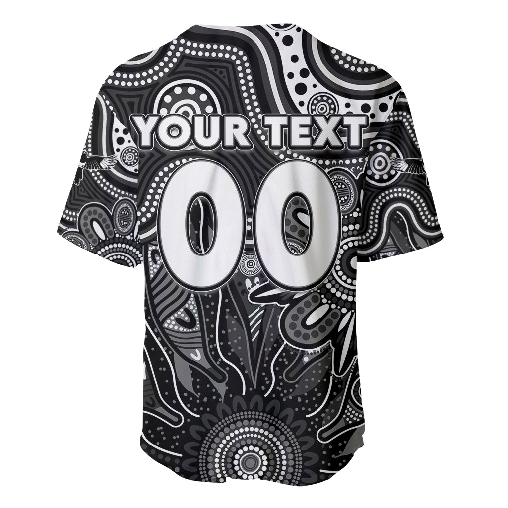 Personalised Magpies NAIDOC Week 2024 Baseball Jersey Aussie Aboriginal Art
