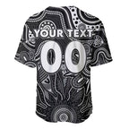 Personalised Magpies NAIDOC Week 2024 Baseball Jersey Aussie Aboriginal Art