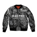 Personalised Magpies NAIDOC Week 2024 Bomber Jacket Aussie Aboriginal Art