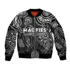 Personalised Magpies NAIDOC Week 2024 Bomber Jacket Aussie Aboriginal Art