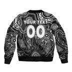 Personalised Magpies NAIDOC Week 2024 Bomber Jacket Aussie Aboriginal Art