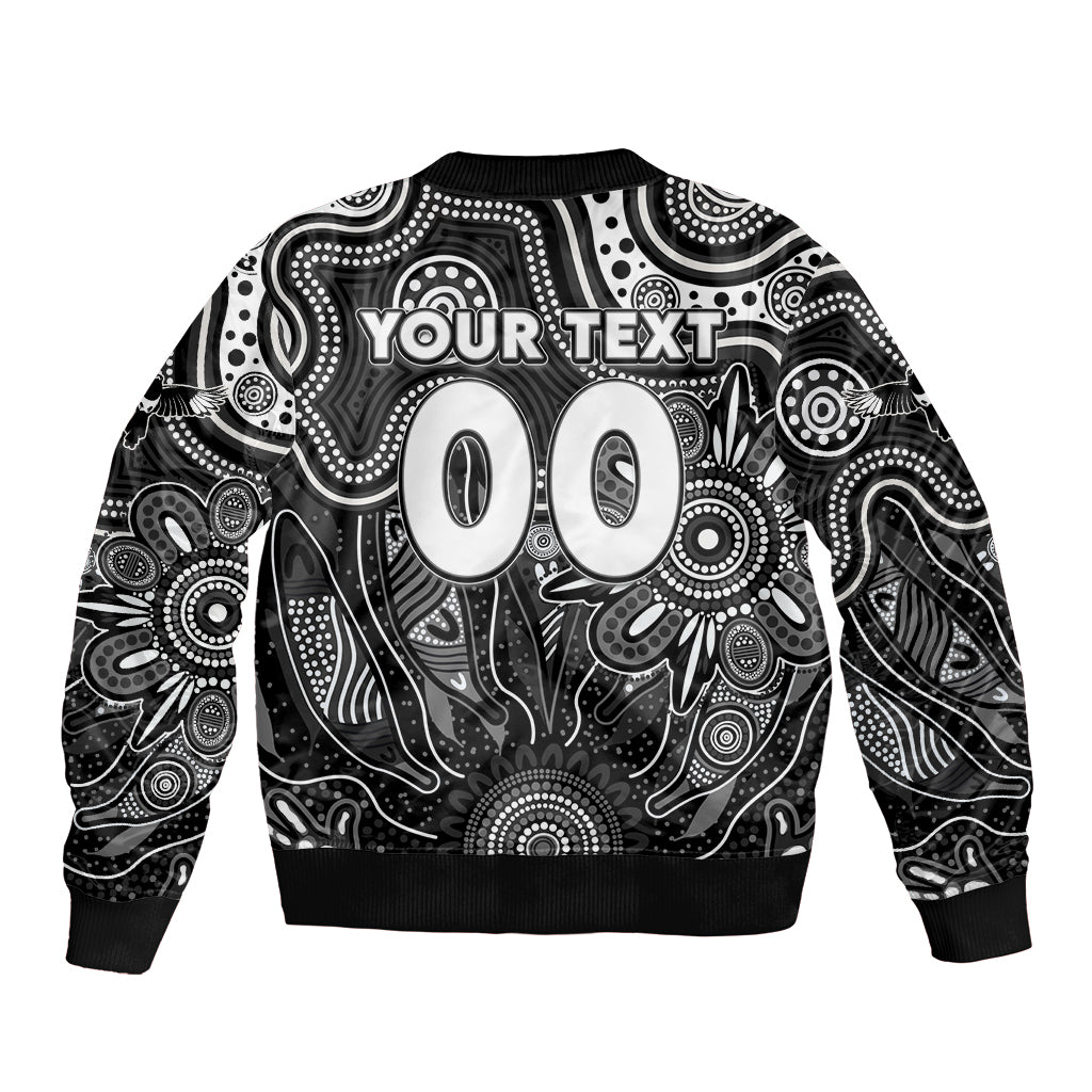Personalised Magpies NAIDOC Week 2024 Bomber Jacket Aussie Aboriginal Art
