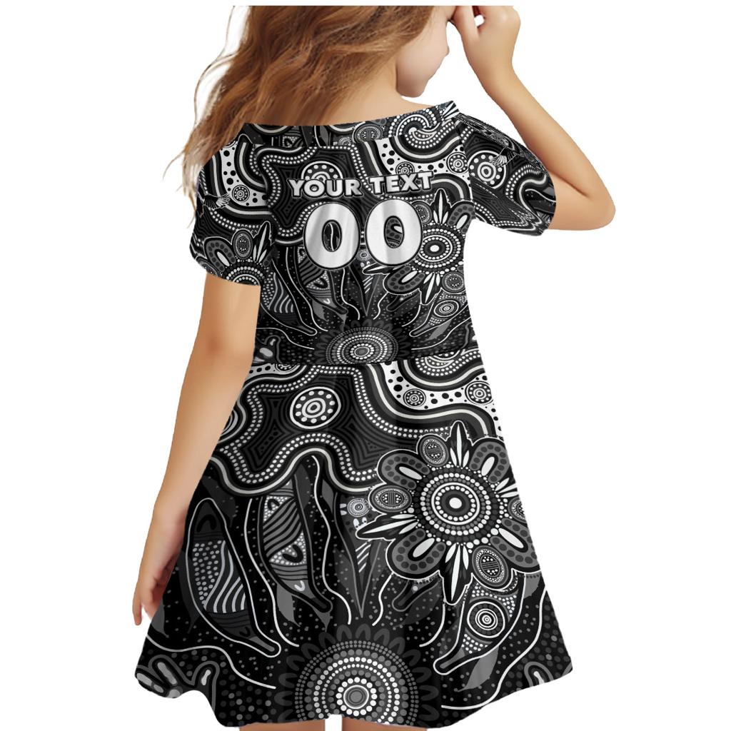 Personalised Magpies NAIDOC Week 2024 Family Matching Mermaid Dress and Hawaiian Shirt Aussie Aboriginal Art