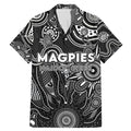 Personalised Magpies NAIDOC Week 2024 Family Matching Mermaid Dress and Hawaiian Shirt Aussie Aboriginal Art