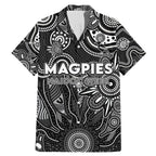 Personalised Magpies NAIDOC Week 2024 Family Matching Mermaid Dress and Hawaiian Shirt Aussie Aboriginal Art