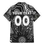 Personalised Magpies NAIDOC Week 2024 Family Matching Mermaid Dress and Hawaiian Shirt Aussie Aboriginal Art