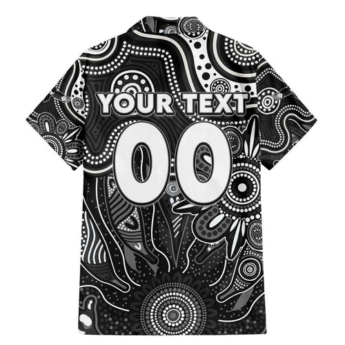 Personalised Magpies NAIDOC Week 2024 Family Matching Mermaid Dress and Hawaiian Shirt Aussie Aboriginal Art