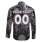 Personalised Magpies NAIDOC Week 2024 Family Matching Puletasi and Hawaiian Shirt Aussie Aboriginal Art
