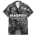 Personalised Magpies NAIDOC Week 2024 Family Matching Short Sleeve Bodycon Dress and Hawaiian Shirt Aussie Aboriginal Art