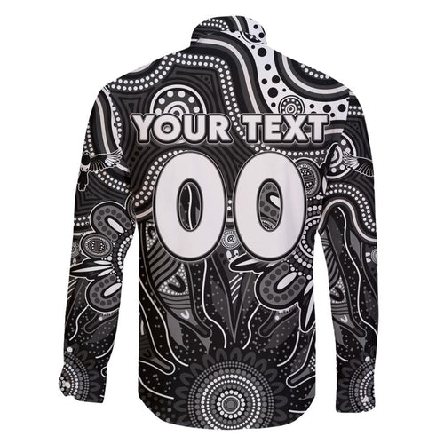 Personalised Magpies NAIDOC Week 2024 Family Matching Short Sleeve Bodycon Dress and Hawaiian Shirt Aussie Aboriginal Art