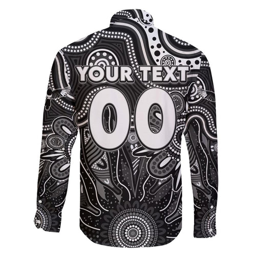 Personalised Magpies NAIDOC Week 2024 Family Matching Summer Maxi Dress and Hawaiian Shirt Aussie Aboriginal Art