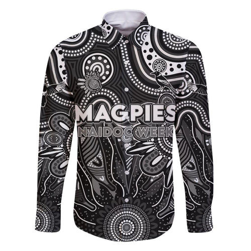 Personalised Magpies NAIDOC Week 2024 Family Matching Tank Maxi Dress and Hawaiian Shirt Aussie Aboriginal Art
