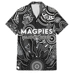 Personalised Magpies NAIDOC Week 2024 Hawaiian Shirt Aussie Aboriginal Art