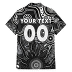 Personalised Magpies NAIDOC Week 2024 Hawaiian Shirt Aussie Aboriginal Art